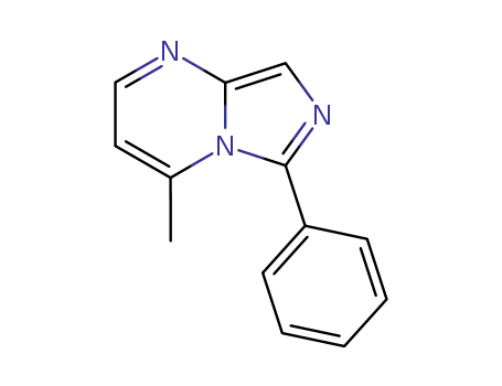 Molecular Structure of 88875-32-5 (Imidazo[1,5-a]pyrimidine, 4-methyl-6-phenyl-)