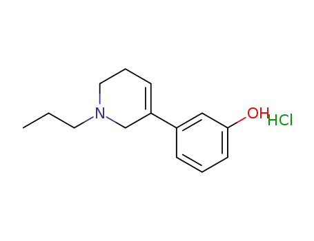 Molecular Structure of 83010-47-3 (3-(1-Propyl-1,2,5,6-tetrahydropyridin-3-yl)phenol hydrochloride)