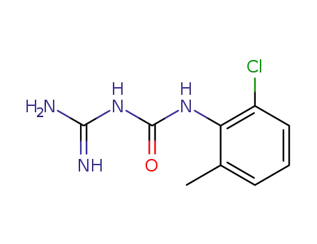 Molecular Structure of 55831-99-7 (Urea, N-(aminoiminomethyl)-N'-(2-chloro-6-methylphenyl)-)