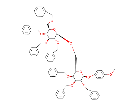 4-methoxyphenyl O-(2,3,4,6-tetra-O-benzyl-β-D-galactopyranosyl)-(1->6)-2,3,4-tri-O-benzyl-β-D-galactopyranoside