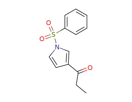 Molecular Structure of 109482-79-3 (3-propionyl-1-(phenylsulfonyl)pyrrole)