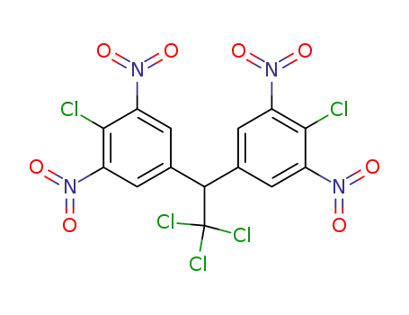 Molecular Structure of 33406-59-6 (2-chloro-1,3-dinitro-5-[2,2,2-trichloro-1-(4-chloro-3,5-dinitro-phenyl)ethyl]benzene)