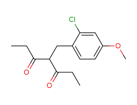 3,5-Heptanedione, 4-[(2-chloro-4-methoxyphenyl)methyl]-
