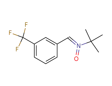 Molecular Structure of 139607-33-3 (C-<3-(α,α,α-trifluoromethyl)phenyl>-N-tert-butylnitrone)