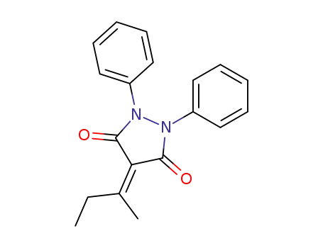 Molecular Structure of 26485-82-5 (4-sec-Butylidene-1,2-diphenyl-3,5-pyrazolidinedione)
