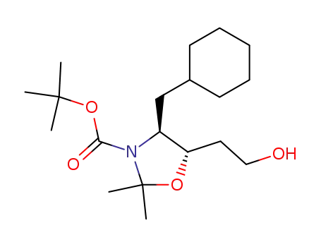 (4S,5S)-3-(tert-butoxycarbonyl)-4-(cyclohexylmethyl)-2,2-dimethyloxazolidine-5-ethanol