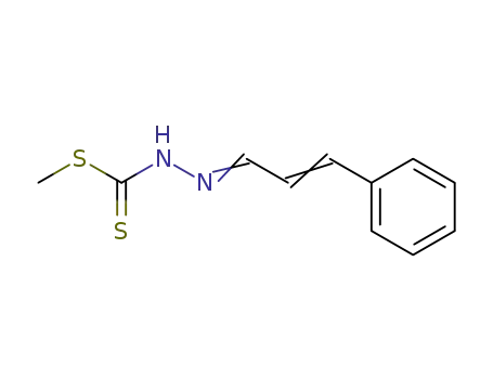 Molecular Structure of 26155-49-7 (methyl (2E)-2-[(2E)-3-phenylprop-2-en-1-ylidene]hydrazinecarbodithioate)