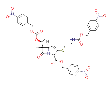 (2S,5S,6S)-3-[2-(4-Nitro-benzyloxycarbonylamino)-ethylsulfanyl]-6-[(S)-1-(4-nitro-benzyloxycarbonyloxy)-ethyl]-7-oxo-1-aza-bicyclo[3.2.0]hept-3-ene-2-carboxylic acid 4-nitro-benzyl ester