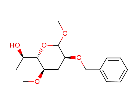 allo-Heptopyranoside, methyl 3,7-dideoxy-4-O-methyl-2-O-(phenylmethyl)-