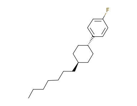Molecular Structure of 76802-59-0 (TRANS-4''-HEPTYLCYCLOHEXYL-4-FLUOROBENZENE)