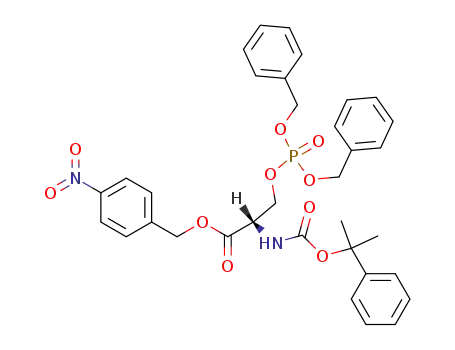 Nα-(2-phenylisopropyloxycarbonyl)-O-(dibenzylphosphono)-L-serine 4-nitrobenzyl ester