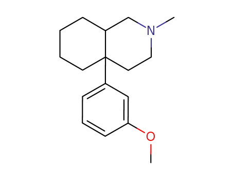 Molecular Structure of 58414-81-6 (Isoquinoline, decahydro-4a-(3-methoxyphenyl)-2-methyl-)