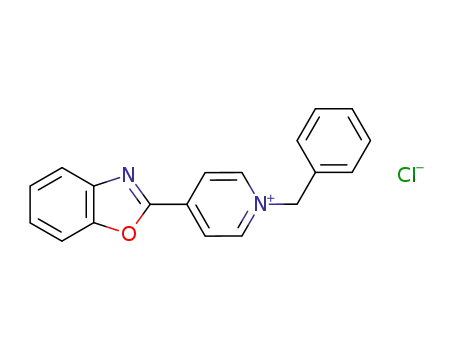 4-benzooxazol-2-yl-1-benzyl-pyridinium; chloride