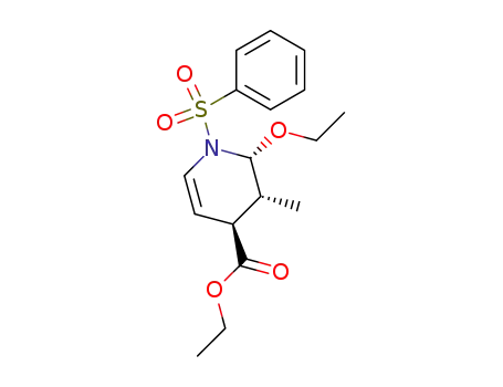 (2R<sup>*</sup>,3R<sup>*</sup>,4S<sup>*</sup>)-2-ethoxy-4-(ethoxycarbonyl)-3-methyl-1-(phenylsulfonyl)-1,2,3,4-tetrahydropyridine