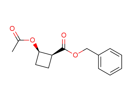 benzyl (+/-)-cis-2-acetoxycyclobutanecarboxylate
