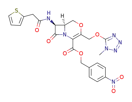 (6S,7S)-3-(1-Methyl-1H-tetrazol-5-yloxymethyl)-8-oxo-7-(2-thiophen-2-yl-acetylamino)-4-oxa-1-aza-bicyclo[4.2.0]oct-2-ene-2-carboxylic acid 4-nitro-benzyl ester