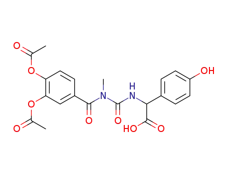 (R)-2-<3-(3,4-diacetoxybenzoyl)-3-methylureido>-2-(4-hydroxyphenyl)acetic acid