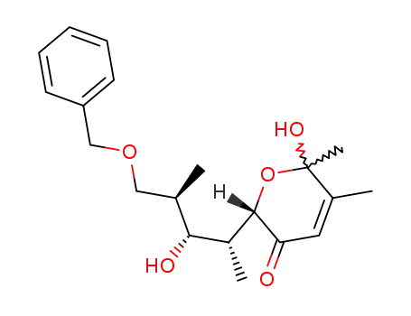 (S)-2-((1R,2R,3R)-4-Benzyloxy-2-hydroxy-1,3-dimethyl-butyl)-6-hydroxy-5,6-dimethyl-6H-pyran-3-one