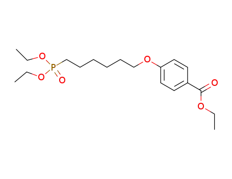 Molecular Structure of 73515-02-3 (ethyl 4-{[6-(diethoxyphosphoryl)hexyl]oxy}benzoate)