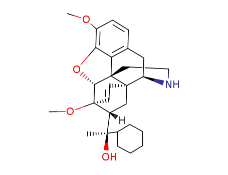 (<i>R</i>)-1-cyclohexyl-1-(4,5α-epoxy-3,6-dimethoxy-6α,14α-etheno-morphinan-7α-yl)-ethanol