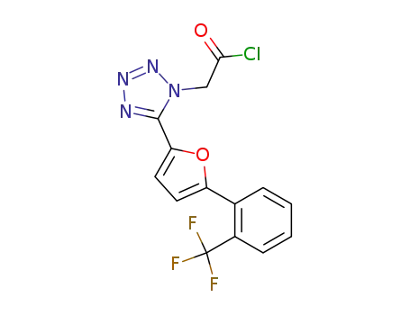 {5-[5-(2-Trifluoromethyl-phenyl)-furan-2-yl]-tetrazol-1-yl}-acetyl chloride