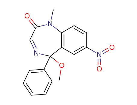 1,5-ジヒドロ-5-メトキシ-1-メチル-7-ニトロ-5-フェニル-2H-1,4-ベンゾジアゼピン-2-オン