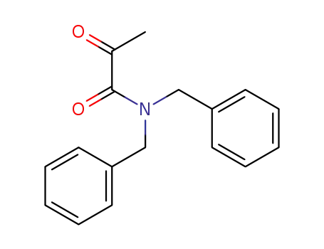 Molecular Structure of 64201-00-9 (Propanamide, 2-oxo-N,N-bis(phenylmethyl)-)