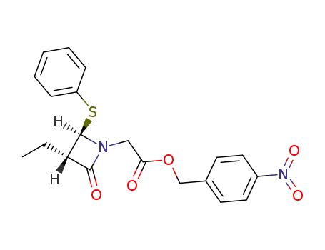 trans-3-ethyl-1-p-nitrobenzyloxycarbonylmethyl-4-phenylthioazetidin-2-one