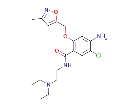 4-Amino-5-chloro-N-[2-(diethylamino)ethyl]-2-(3-methylisoxazol-5-yl)methoxybenzamide