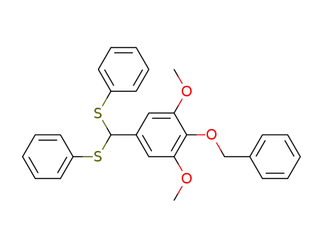 4-benzyloxy-3,5-dimethoxybenzaldehyde bis(phenylthio)acetal