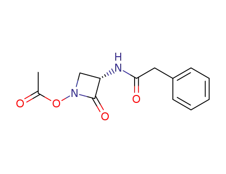 Benzeneacetamide, N-[1-(acetyloxy)-2-oxo-3-azetidinyl]-, (S)-