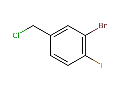 Molecular Structure of 78239-72-2 (2-bromo-4-(chloromethyl)-1-fluorobenzene)