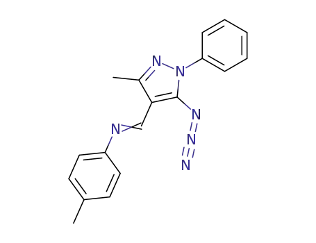 4-<(N-p-tolylimino)methyl>-5-azido-3-methyl-1-phenyl-1H-pyrazole