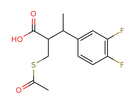 2-Acetylthiomethyl-3-[(3,4-difluoro)phenyl]butanoic Acid