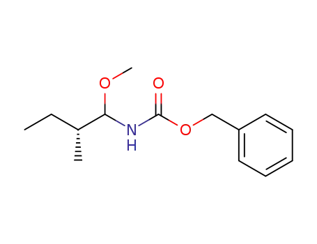 Molecular Structure of 130680-43-2 ((2R)-N-benzyloxycarbonyl-1-methoxy-2-methylbutylamine)