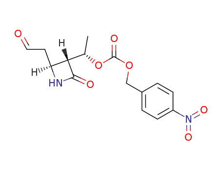 Carbonic acid, (4-nitrophenyl)methyl
1-[2-oxo-4-(2-oxoethyl)-3-azetidinyl]ethyl ester