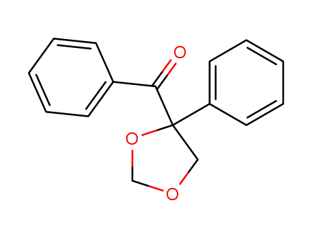 Molecular Structure of 5783-77-7 (Methanone, phenyl(4-phenyl-1,3-dioxolan-4-yl)-)