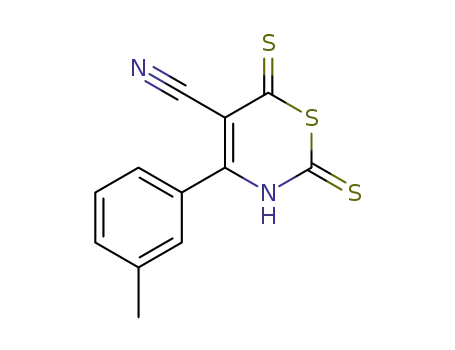 2H-1,3-Thiazine-5-carbonitrile,
3,6-dihydro-4-(3-methylphenyl)-2,6-dithioxo-