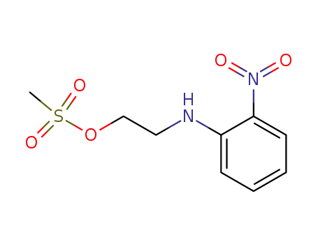 Molecular Structure of 100418-37-9 (2-((2-nitrophenyl)amino)ethyl methanesulfonate)