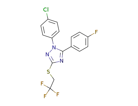 1-(4-Chloro-phenyl)-5-(4-fluoro-phenyl)-3-(2,2,2-trifluoro-ethylsulfanyl)-1H-[1,2,4]triazole