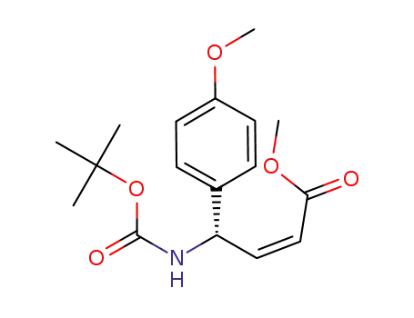 (Z)-(S)-4-tert-Butoxycarbonylamino-4-(4-methoxy-phenyl)-but-2-enoic acid methyl ester