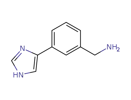Molecular Structure of 885281-21-0 (3-(1H-IMIDAZOL-4-YL)-BENZYLAMINE)
