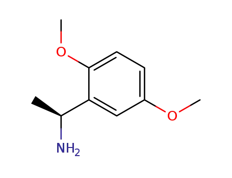 Molecular Structure of 76279-28-2 (Benzenemethanamine, 2,5-dimethoxy-α-methyl-, (αS)-)