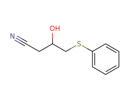 3-hydroxy-4-phenylthiobutanonitrile