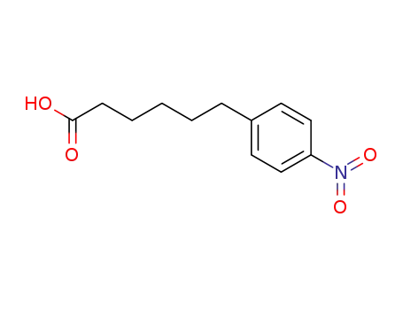 Molecular Structure of 65596-92-1 (Benzenehexanoic acid, 4-nitro-)