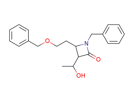 2-Azetidinone,
3-(1-hydroxyethyl)-4-[2-(phenylmethoxy)ethyl]-1-(phenylmethyl)-