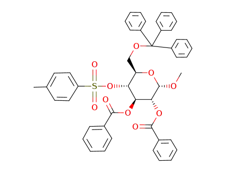 methyl 2,3-di-O-benzoyl-4-O-[(4-methylphenyl)sulfonyl]-6-O-tritylhexopyranoside
