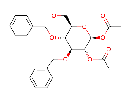 1,2-di-O-acetyl-3,4-di-O-benzyl-β-D-glucodialdehydo-1,5-pyranose