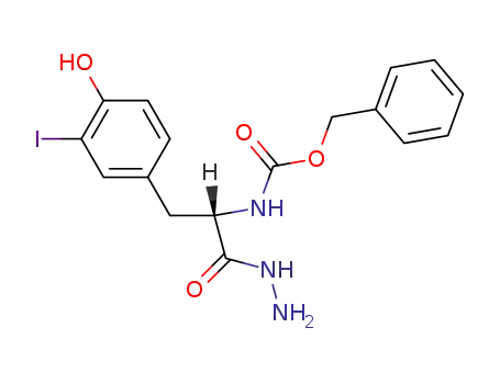 1-(N-benzyloxycarbonyl-3-iodo-L-tyrosyl)-hydrazine