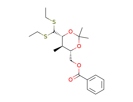 Benzoic acid (4S,5R,6R)-6-(bis-ethylsulfanyl-methyl)-2,2,5-trimethyl-[1,3]dioxan-4-ylmethyl ester